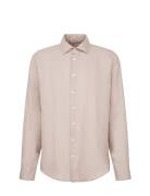 New Kent Ot Tops Shirts Linen Shirts Beige Seidensticker