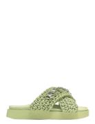 Woven St S Flade Sandaler Green Inuikii