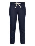 Slim-Fit Trousers With Drawstring Bottoms Trousers Casual Navy Mango