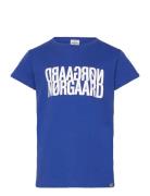 Single Organic Tuvina Tee Tops T-Kortærmet Skjorte Blue Mads Nørgaard