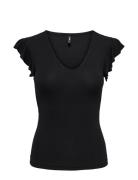 Onlbelia S/L Top Jrs Noos Tops T-shirts & Tops Short-sleeved Black ONL...