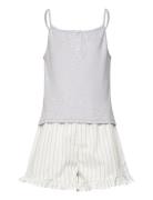 Combined Cotton Pyjamas Pyjamassæt White Mango