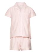 Striped Short Pyjamas Pyjamassæt Pink Mango