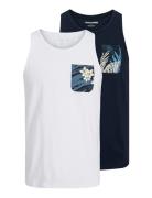 Jjhawaii Pocket Tanktop Sl 2Pk Mp Tops T-shirts Sleeveless Multi/patte...
