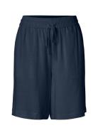 Slfviva Mw Sun Shorts Noos Bottoms Shorts Bermudas Navy Selected Femme
