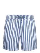 Blue Striped Shorties Badeshorts Blue Pockies