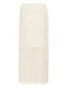 Crrubby Lace Skirt Skirts Maxi Skirts Cream Cream