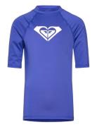 Wholehearted Ss Tops T-Kortærmet Skjorte Blue Roxy