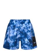 Nike Water Tie Dye Cargo Pocket 4" Volley Short Badeshorts Blue NIKE S...