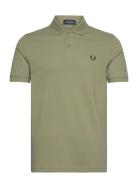 The Fred Perry Shirt Tops Polos Short-sleeved Khaki Green Fred Perry
