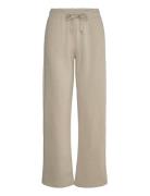 Basic Straight Sweatpants Bottoms Sweatpants Beige Gina Tricot