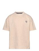 Tnnorvalde Os S_S Sweat Tee Tops T-Kortærmet Skjorte Cream The New