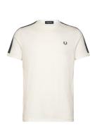 Contrast Tape Ringer Tee Tops T-Kortærmet Skjorte White Fred Perry