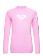Whole Hearted Ls Tops T-shirts Long-sleeved T-Skjorte Pink Roxy