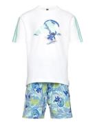 Lk Dy Ls T Set Sport Sets With Short-sleeved T-shirt Blue Adidas Sport...