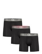 Boxer Brief 3Pk Boxershorts Black Calvin Klein