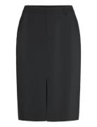 Stretch Cady Pencil Skirt Pencilnederdel Nederdel Black Lauren Women