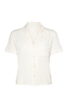 Jacket Ss Jersey Essential Top White Hunkemöller