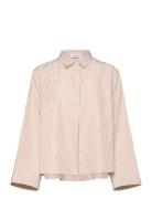 Jovanna Shirt Tops Shirts Long-sleeved Beige Stylein