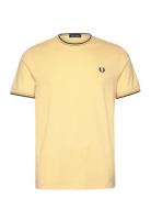 Twin Tipped T-Shirt Designers T-Kortærmet Skjorte Yellow Fred Perry