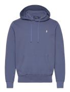 Loopback Fleece Hoodie Tops Sweatshirts & Hoodies Hoodies Blue Polo Ra...