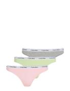 Bikini 3Pk Trusser, Tanga Briefs Pink Calvin Klein