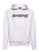 Checkered Drip Hoodie Sport Sweatshirts & Hoodies Hoodies Purple VANS