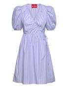 Faecras Dress Knælang Kjole Blue Cras