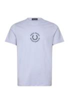 Sportswear Graphic Tee Tops T-Kortærmet Skjorte Blue Fred Perry