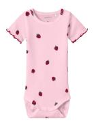 Nbfjillie Ss Body Box Bodies Short-sleeved Pink Name It