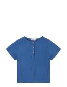 Cha Cha Ss Shirt Tops T-Kortærmet Skjorte Blue Fliink