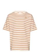 Tnnero Os S_S Tee Tops T-Kortærmet Skjorte Beige The New