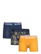 Cotton Stretch Boxer 3P Night & Underwear Underwear Underpants Navy Bj...