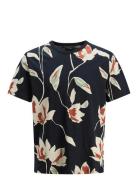 Jprblapalermo Aop Ss Tee Tops T-Kortærmet Skjorte Black Jack & J S