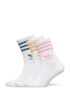 Crew Sock 3Str Sport Socks Regular Socks White Adidas Originals