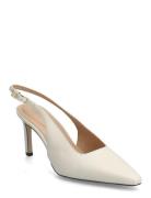 Squared Toe High Heel Slingback Shoes Sling Backs Heeled Slingbacks Cr...