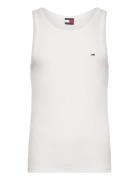 Tjm Xslim Clssc Flag Ribbed Tank Tops T-shirts Sleeveless White Tommy ...