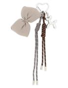 Puffy Bow Bag Charm Nøglering Beige SUI AVA
