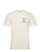 Onsita Ss Reg Tee Tops T-Kortærmet Skjorte Cream ONLY & SONS