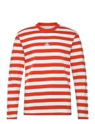 M. Hanger Striped Longsleeve Designers T-Langærmet Skjorte Red HOLZWEI...