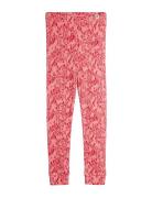 Mini Leopard Aop Leggings Bottoms Leggings Pink Mini Rodini