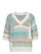Mmdaya Ss Patch Knit Tops Knitwear Jumpers Multi/patterned MOS MOSH