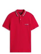 Hilfiger Tipped Reg Polo Tops Polos Short-sleeved Red Tommy Hilfiger