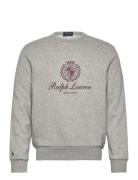 Fleece Graphic Sweatshirt Tops Sweatshirts & Hoodies Sweatshirts Grey ...