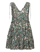 Arabella Frill Detailed Mini Dress Kort Kjole Multi/patterned Malina