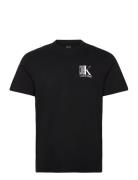 Ss 30S Eu Sp Ck Abstract Graphic Tops T-Kortærmet Skjorte Black Calvin...