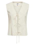 Ivy-Carina Tie Vest Tops T-shirts & Tops Sleeveless Cream IVY Copenhag...