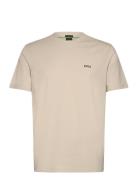 Tee Sport T-Kortærmet Skjorte Beige BOSS