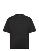 A - Rel Fashion Logo Tee Tops T-Kortærmet Skjorte Black Calvin Klein