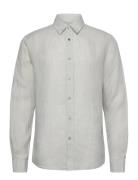 Spenser Tops Shirts Linen Shirts Grey Tiger Of Sweden